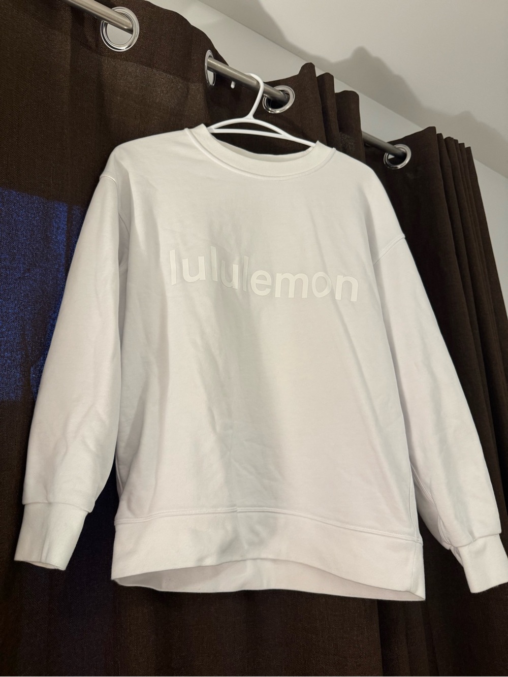 lululemon athletica White Crewneck Sweatshirt